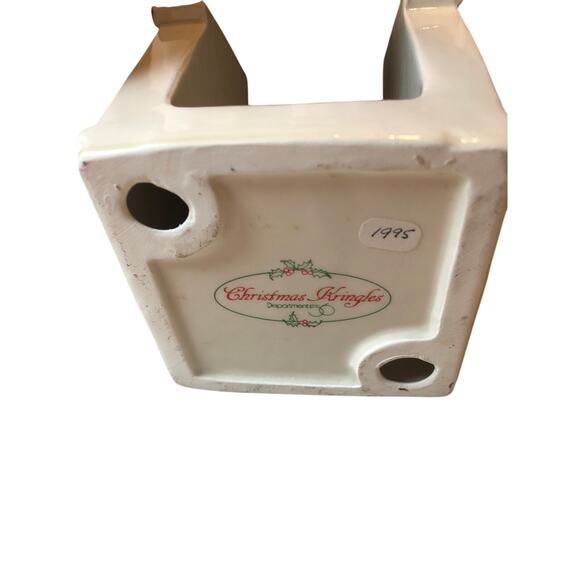 Dept 56 Christmas Kringle Knapkin Holder Hand Painted Ceramic - Picture 7 of 7